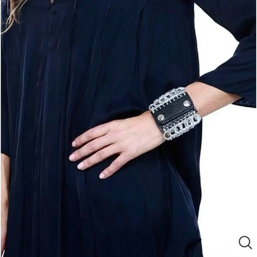 New-Escama Studio - Cuff Bracelet- Handmade Recycled Pull Tabs -2.5 In X 7 In - Picture 5 of 5